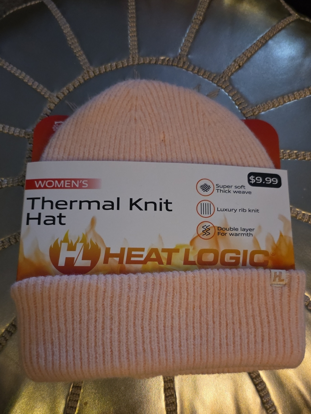 Women’s Thermal Knit Hat - Light Pink